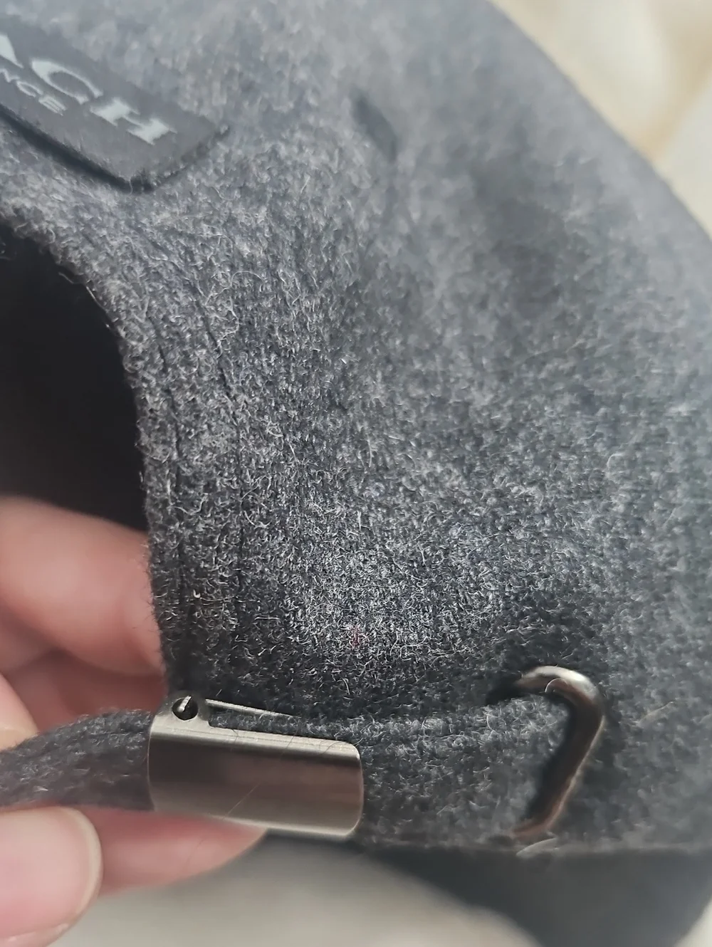 Coach Fragrance Gray Wool Blend Baseball Cap Adjustable NWT Promotional Gift